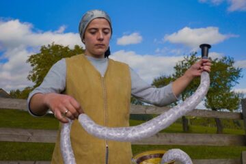 A Unique Ancient Method of Making Sausage in the Mountains