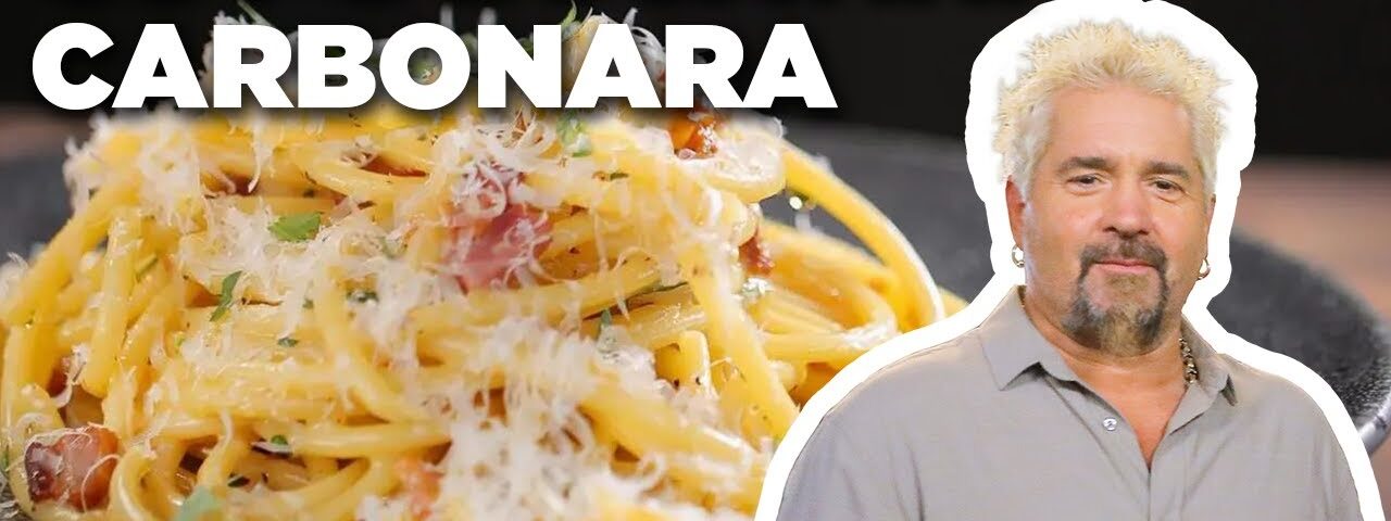Guy Fieri’s Bucatini Carbonara | Guy’s Big Bite | Food Network