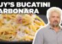 Guy Fieri’s Bucatini Carbonara | Guy’s Big Bite | Food Network
